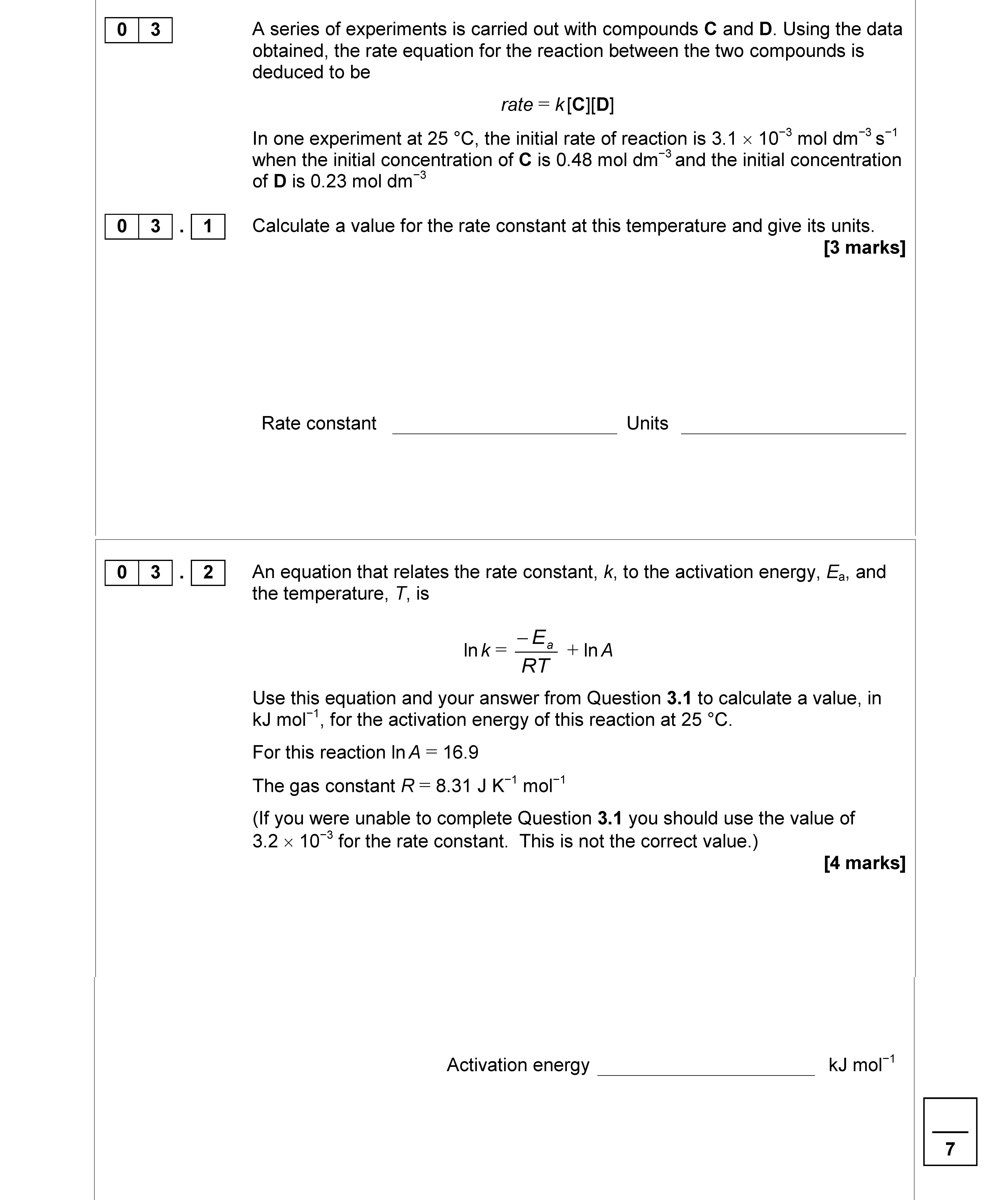 A-series-of-experiments-is-carried-out-with-compounds-C-and-D-AQA-A-Level Chemistry-Question 3-2017-Paper 2.png