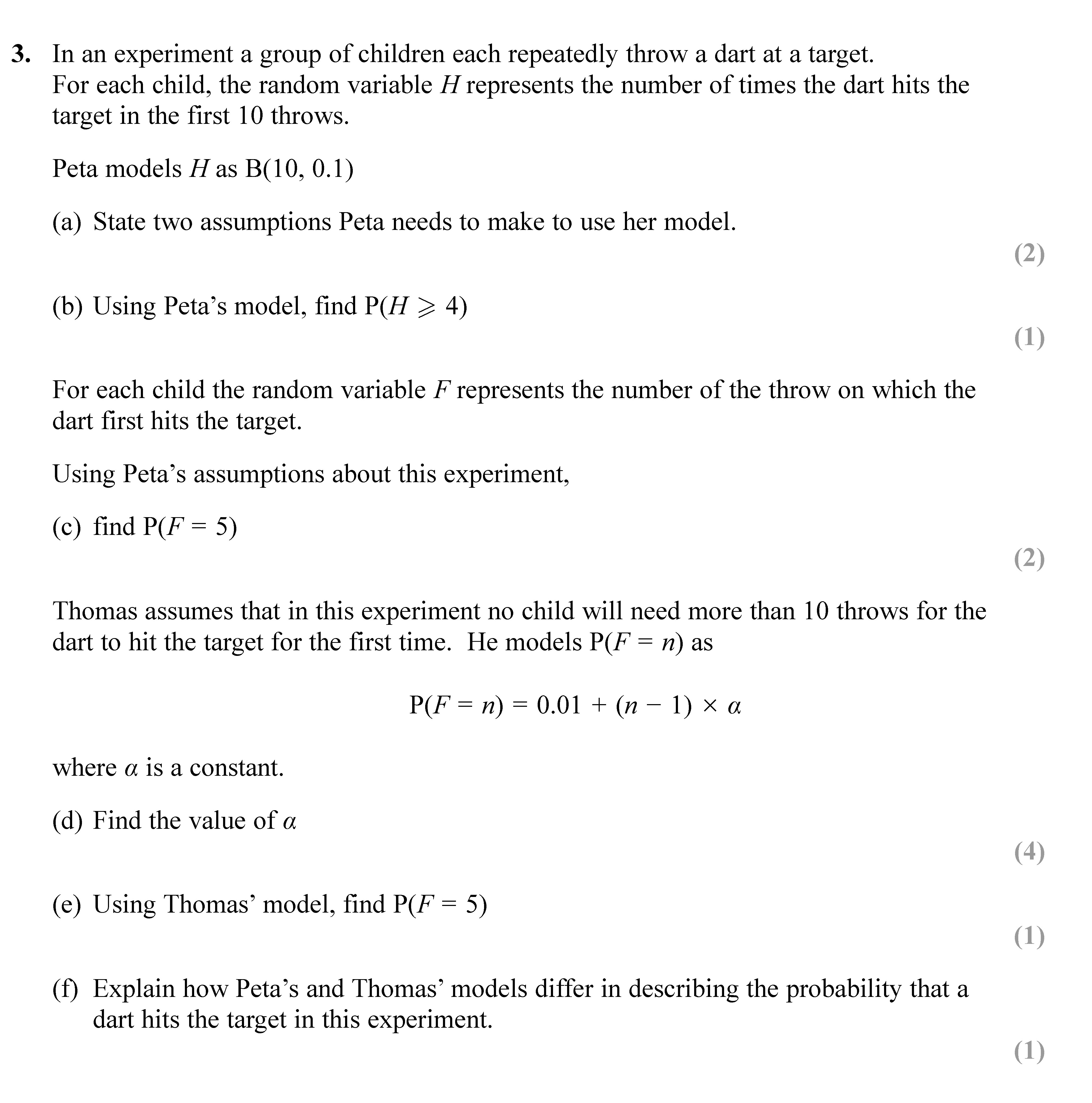 In-an-experiment-a-group-of-children-each-repeatedly-throw-a-dart-at-a-target-Edexcel-A-Level Maths Statistics-Question 3-2018-Paper 2.png