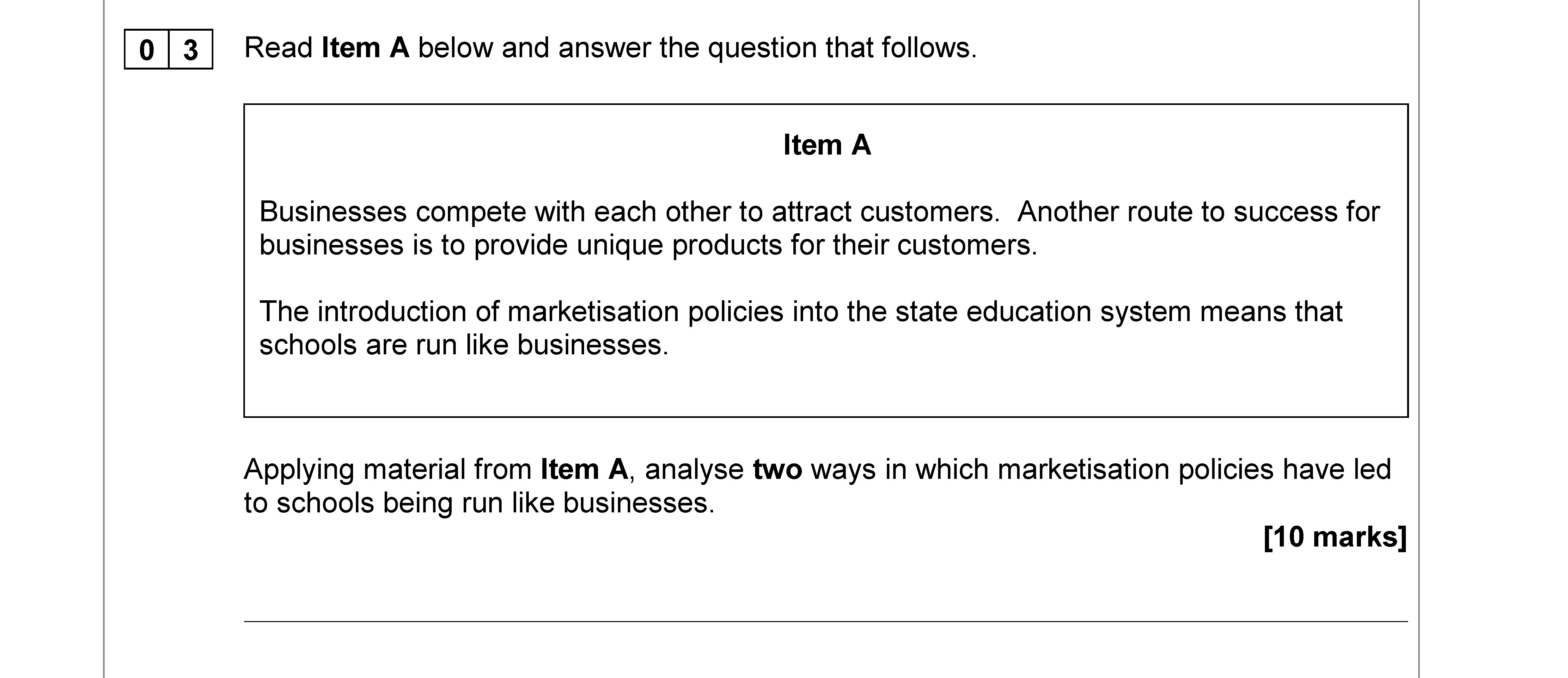 Read-Item-A-below-and-answer-the-question-that-follows-AQA-A-Level Sociology-Question 3-2020-Paper 1.png