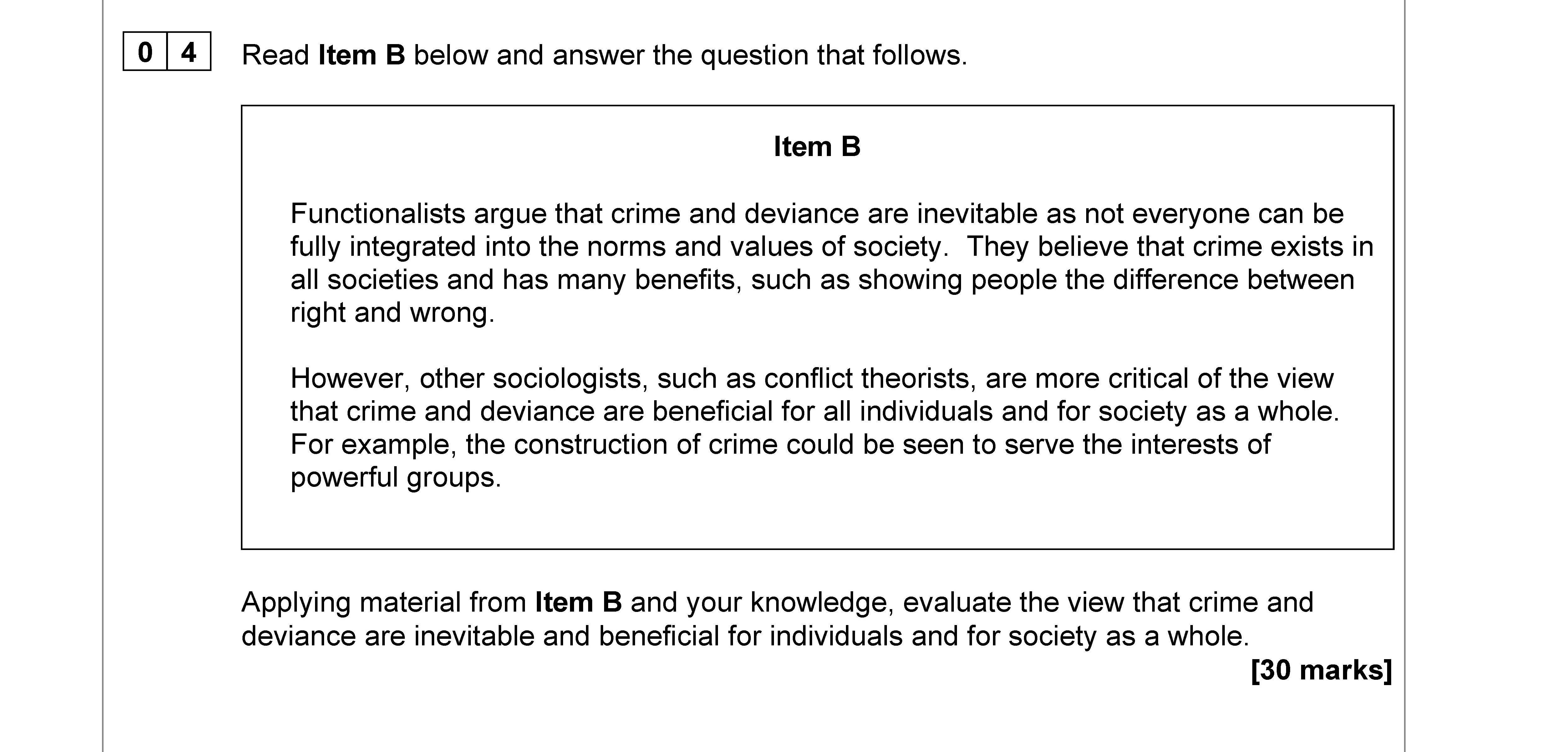 Read-Item-B-below-and-answer-the-question-that-follows-AQA-A-Level Sociology-Question 4-2022-Paper 3.png
