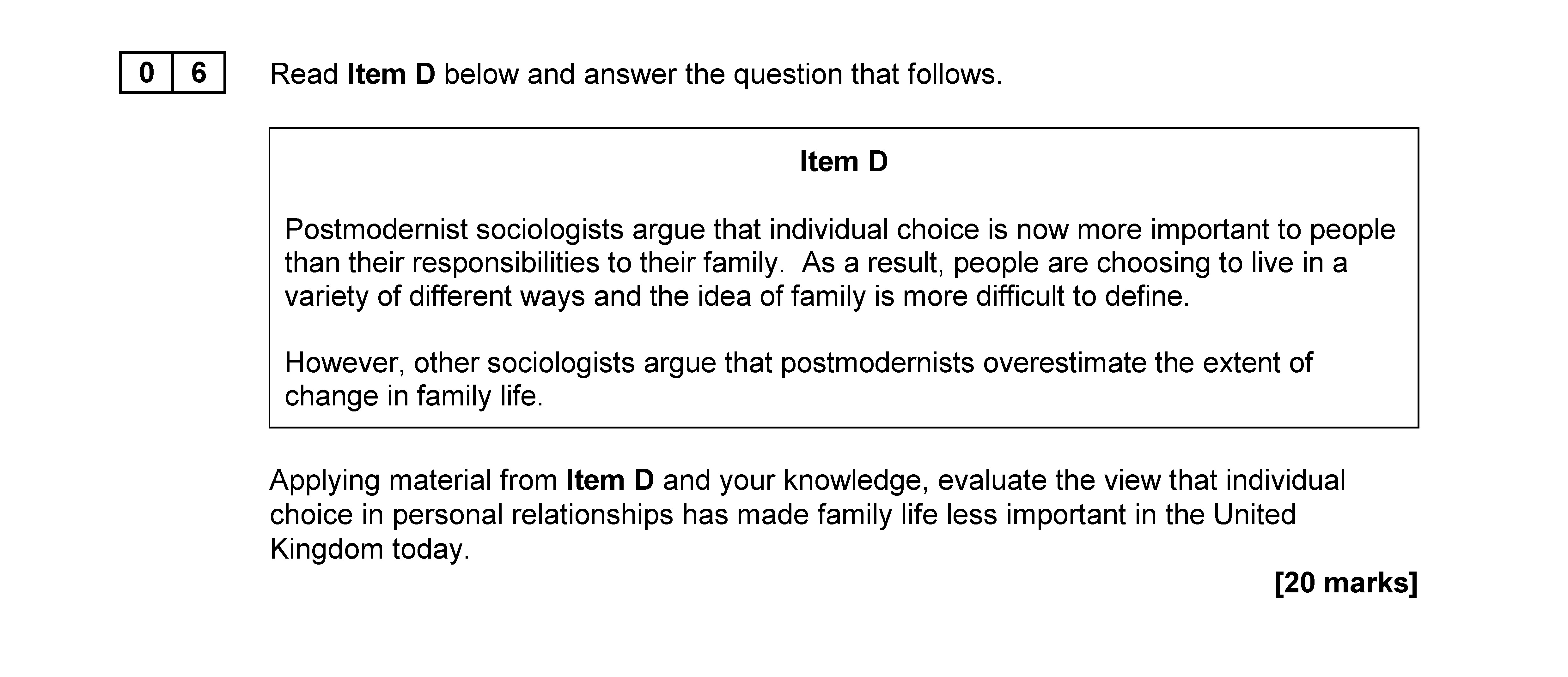 Read-Item-D-below-and-answer-the-question-that-follows-AQA-A-Level Sociology-Question 6-2017-Paper 2.png