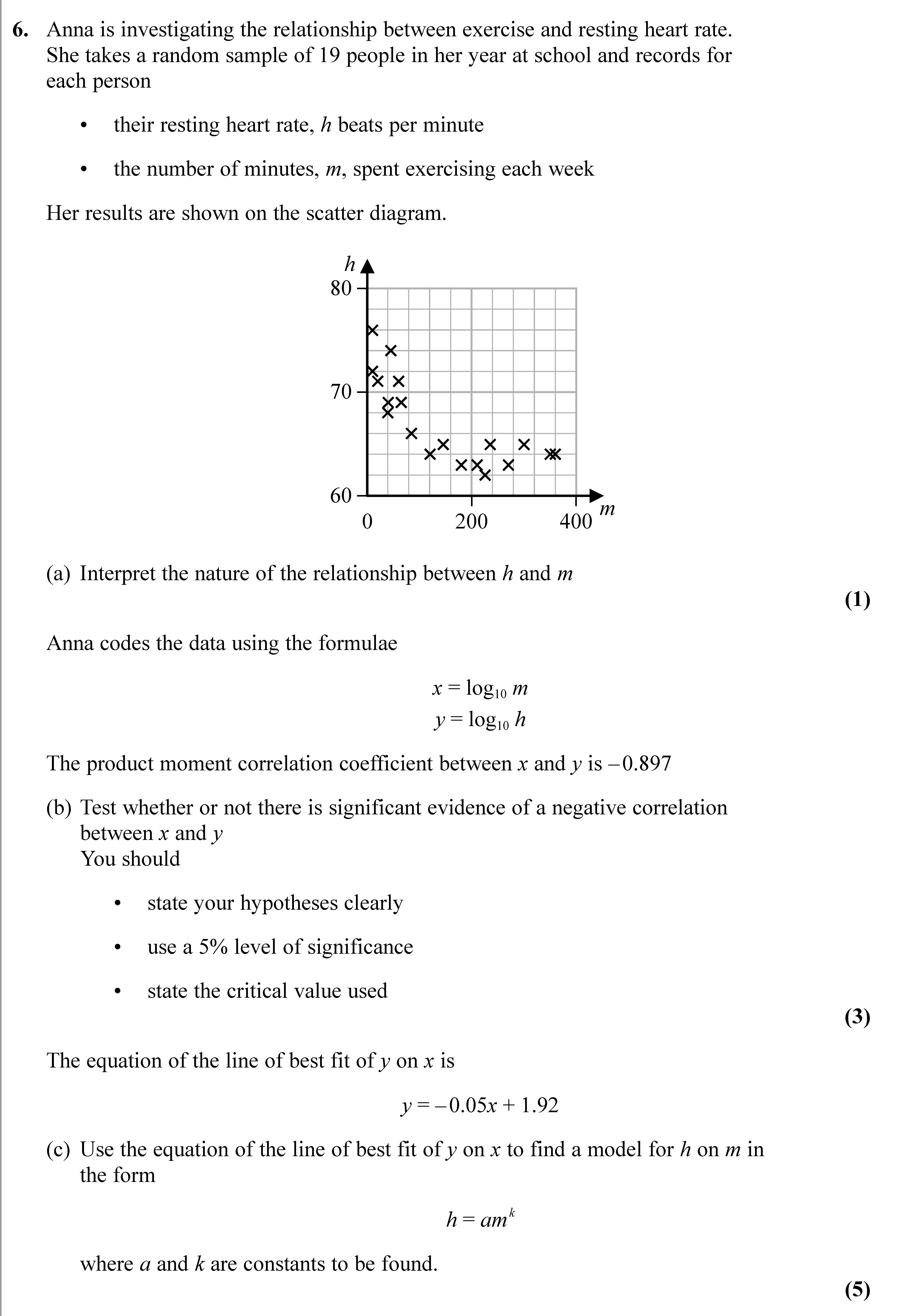 Anna-is-investigating-the-relationship-between-exercise-and-resting-heart-rate-Edexcel-A-Level Maths Statistics-Question 6-2022-Paper 1.png