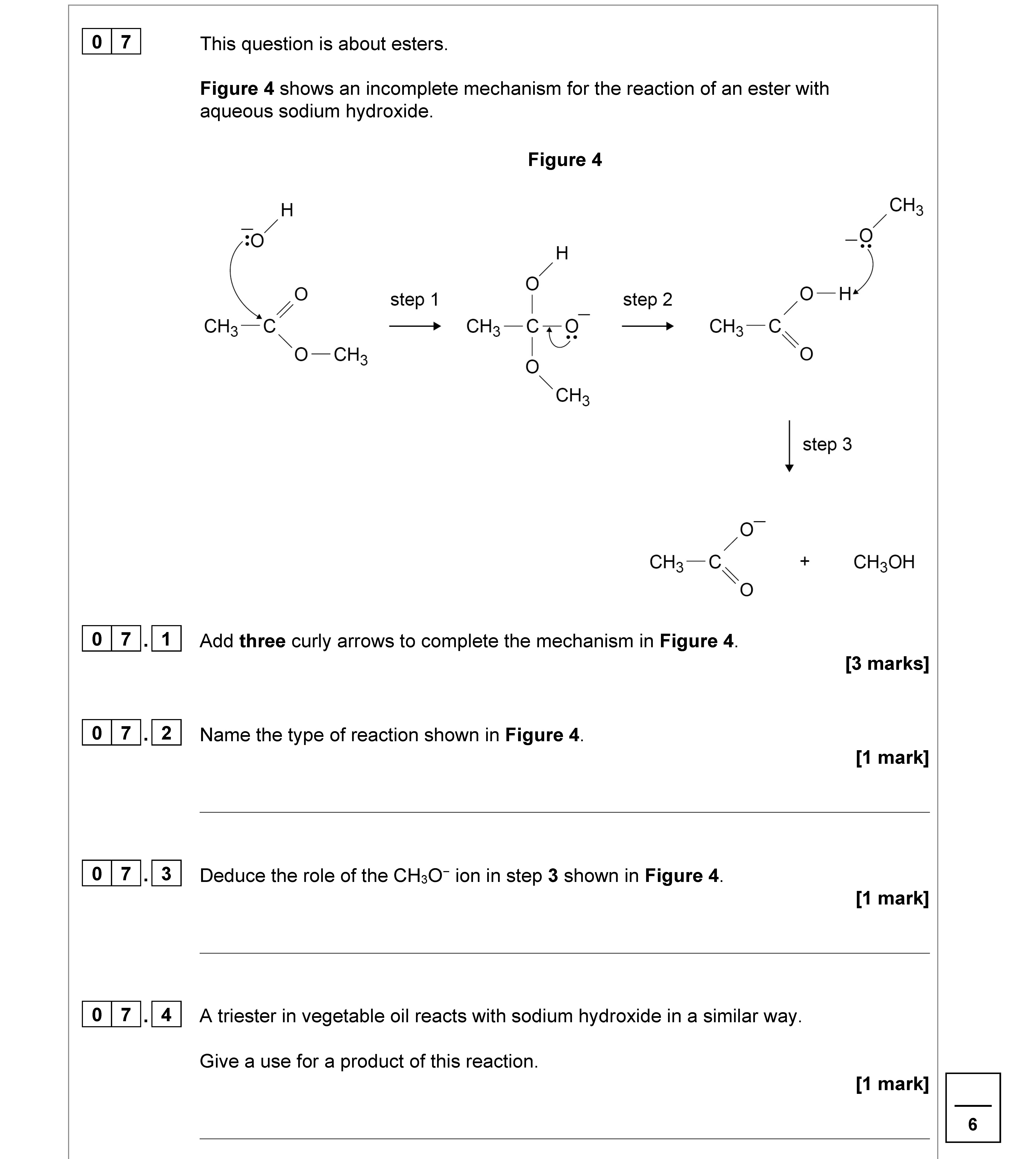 This-question-is-about-esters-AQA-A-Level Chemistry-Question 7-2022-Paper 2.png