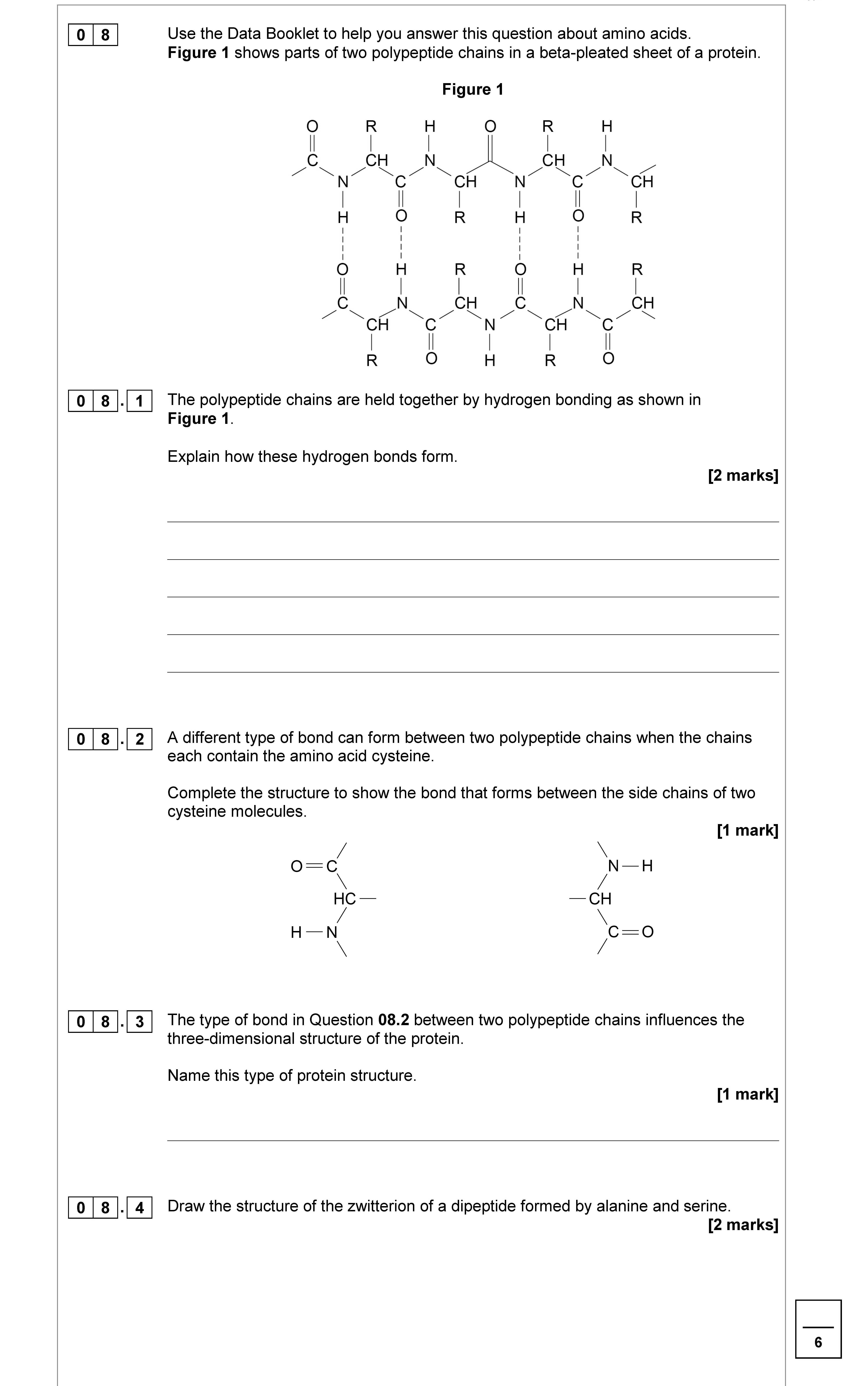 Use-the-Data-Booklet-to-help-you-answer-this-question-about-amino-acids-AQA-A-Level Chemistry-Question 8-2018-Paper 2.png