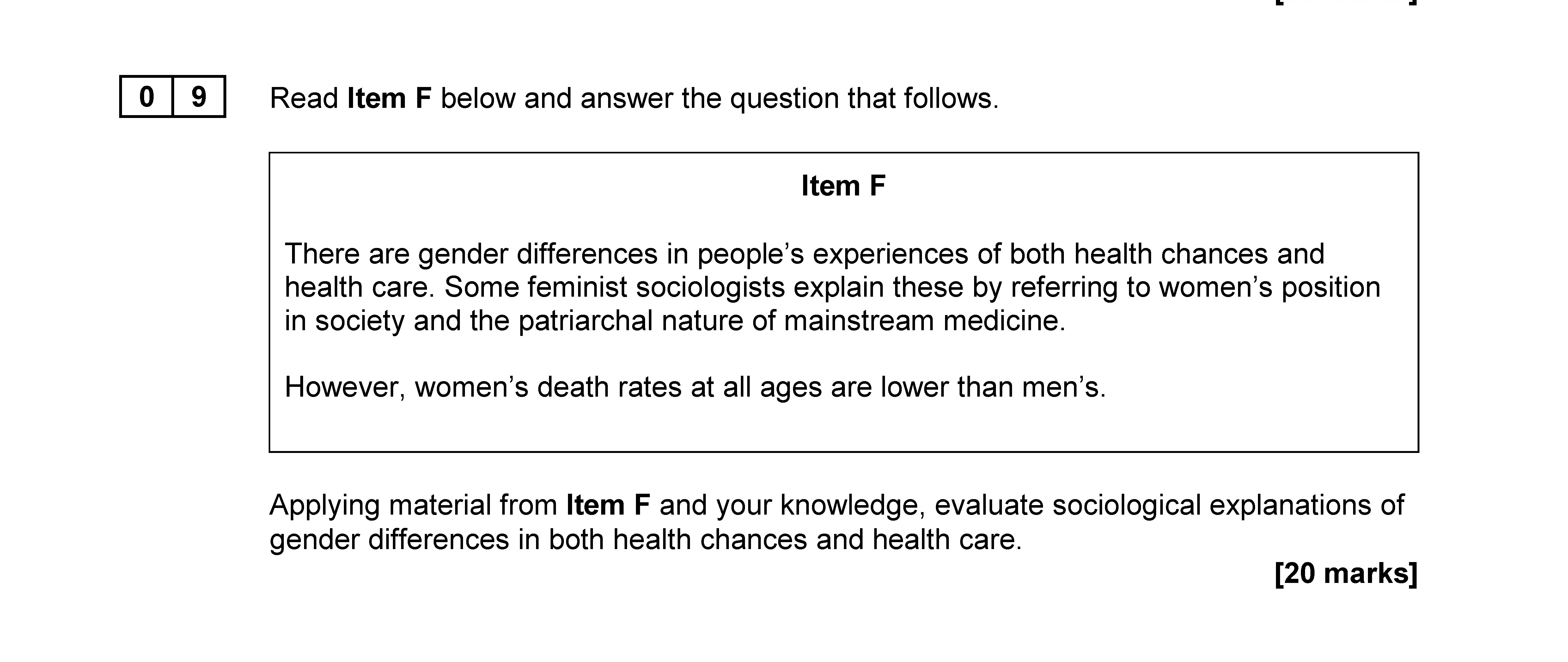 Read-Item-F-below-and-answer-the-question-that-follows-AQA-A-Level Sociology-Question 9-2019-Paper 2.png