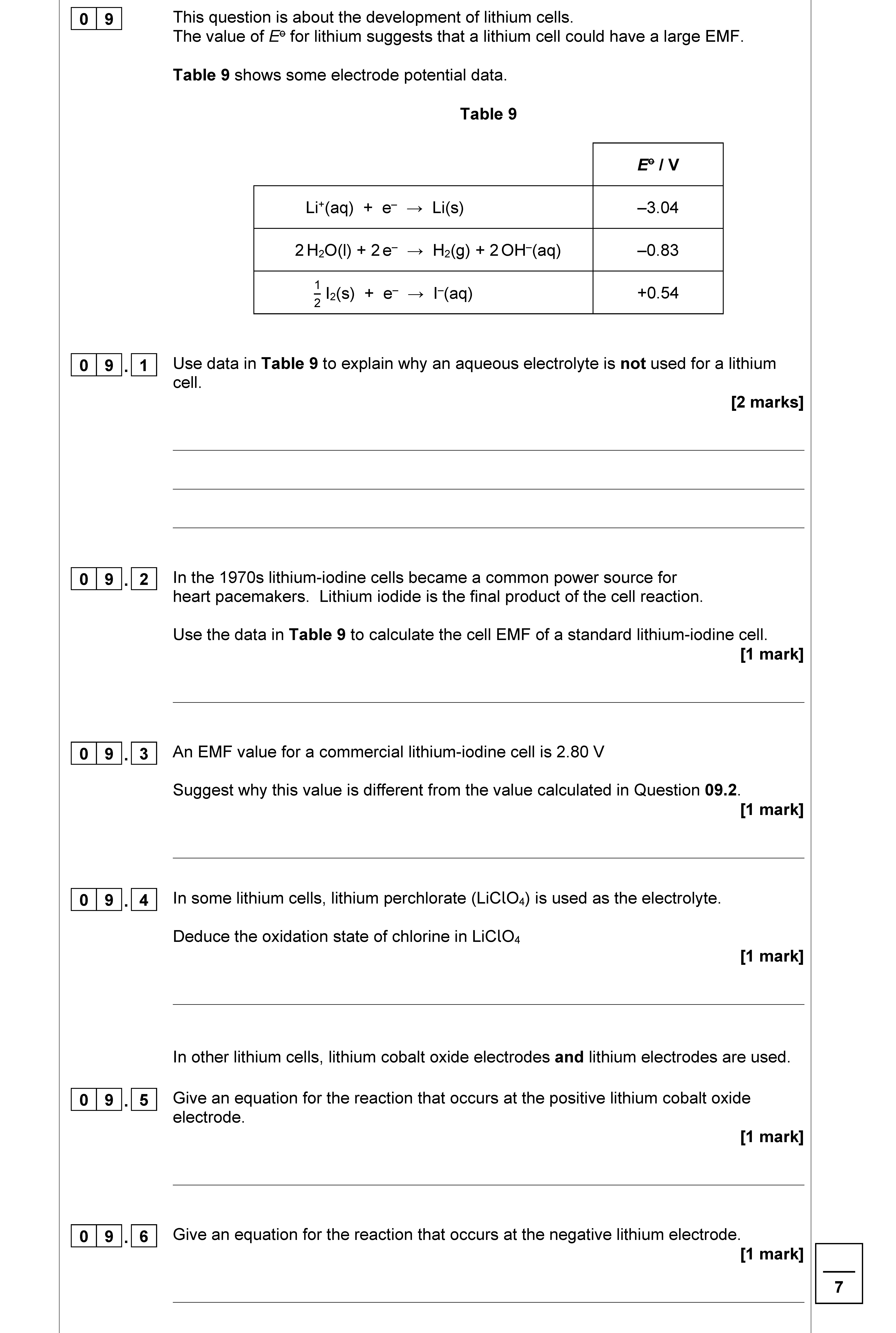 This-question-is-about-the-development-of-lithium-cells-AQA-A-Level Chemistry-Question 9-2021-Paper 1.png