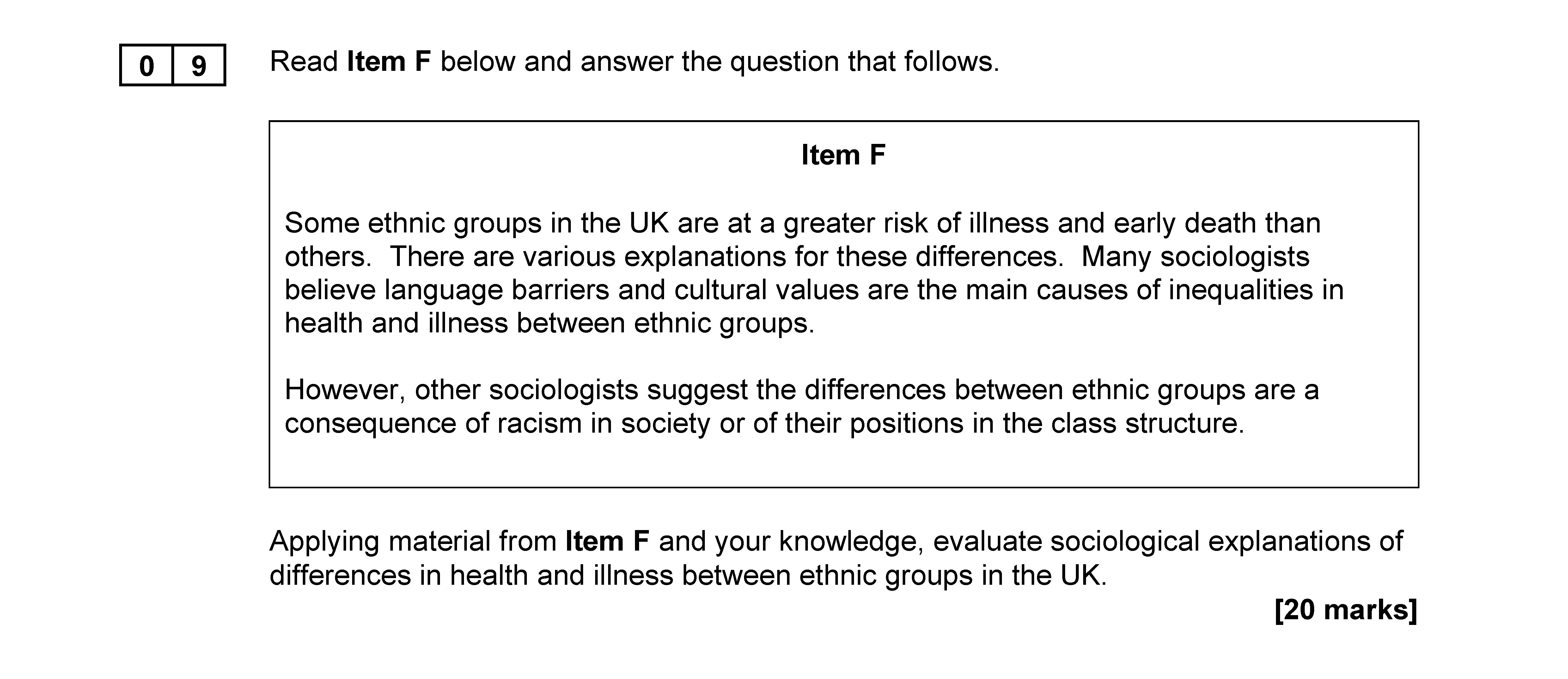 Read-Item-F-below-and-answer-the-question-that-follows-AQA-A-Level Sociology-Question 9-2021-Paper 2.png